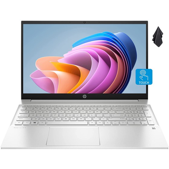 HP Pavilion 15.6 英寸 FHD 触摸屏笔记本电脑,AMD Ryzen 7-5825U 高达 4.5GHz 处理器(Beat i7-1180G7),32GB 内存,1TB PCIe NVMe SSD,背光键盘,USB