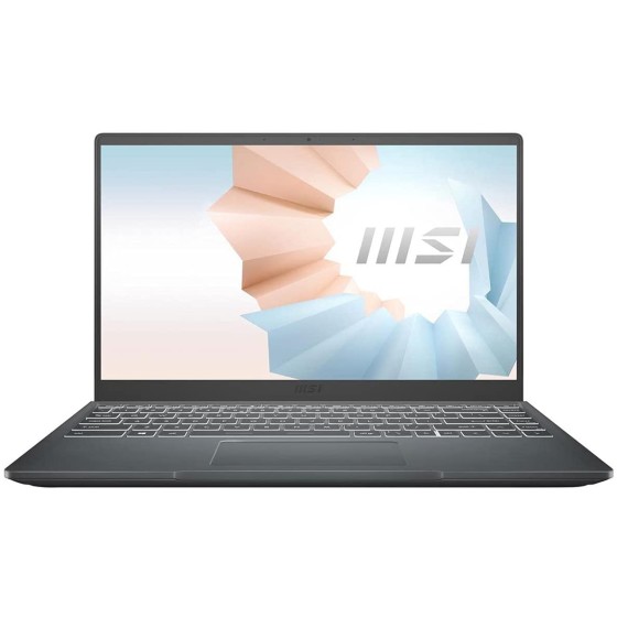 MSI 微星 现代 14 专业笔记本电脑:14 英寸 IPS 级超薄边框显示屏,Intel Core i5-1135G7,Intel Iris Xe,8GB RAM,512GB NVMe SSD,Win10,碳灰色 (B11MO-207)