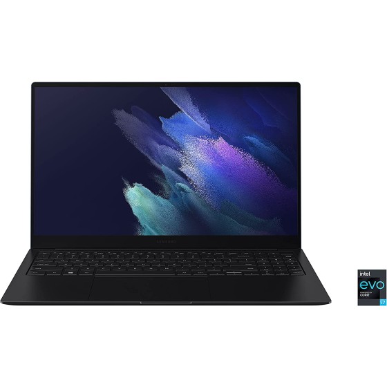 Samsung 三星 Galaxy Book Pro Windows 11 Intel Evo 平台笔记本电脑 15.6 英寸 AMOLED 屏幕第 11 代英特尔酷睿 i7 处理器 16GB 内存 512GB 固态硬盘持久电池,神秘蓝