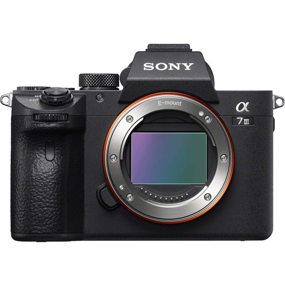 Sony 索尼 a7 III ILCE7M3/B 全画幅无反镜可互换镜头相机,带 3 英寸液晶显示屏,仅机身,底座配置,黑色